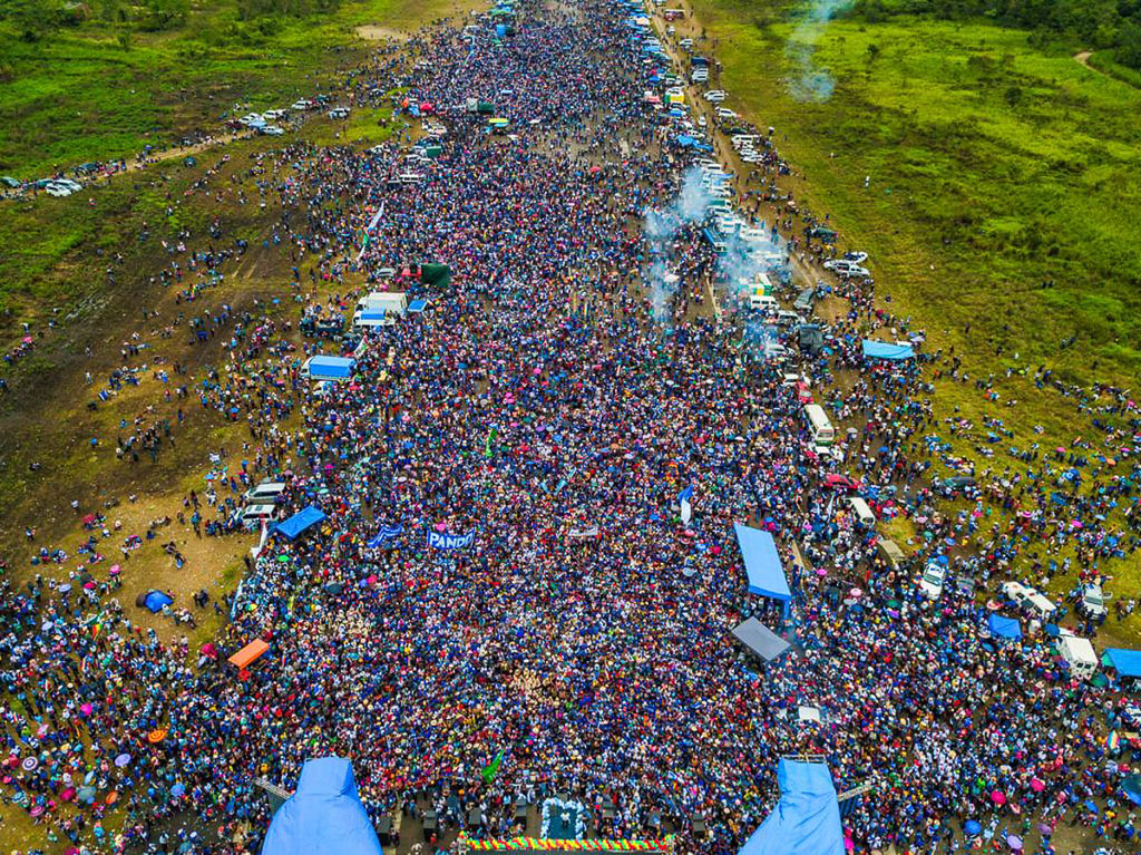 Estanislao Santos fotógrafo | Registro fotográfico: Evo Morales y acto de apoyo en América Latina