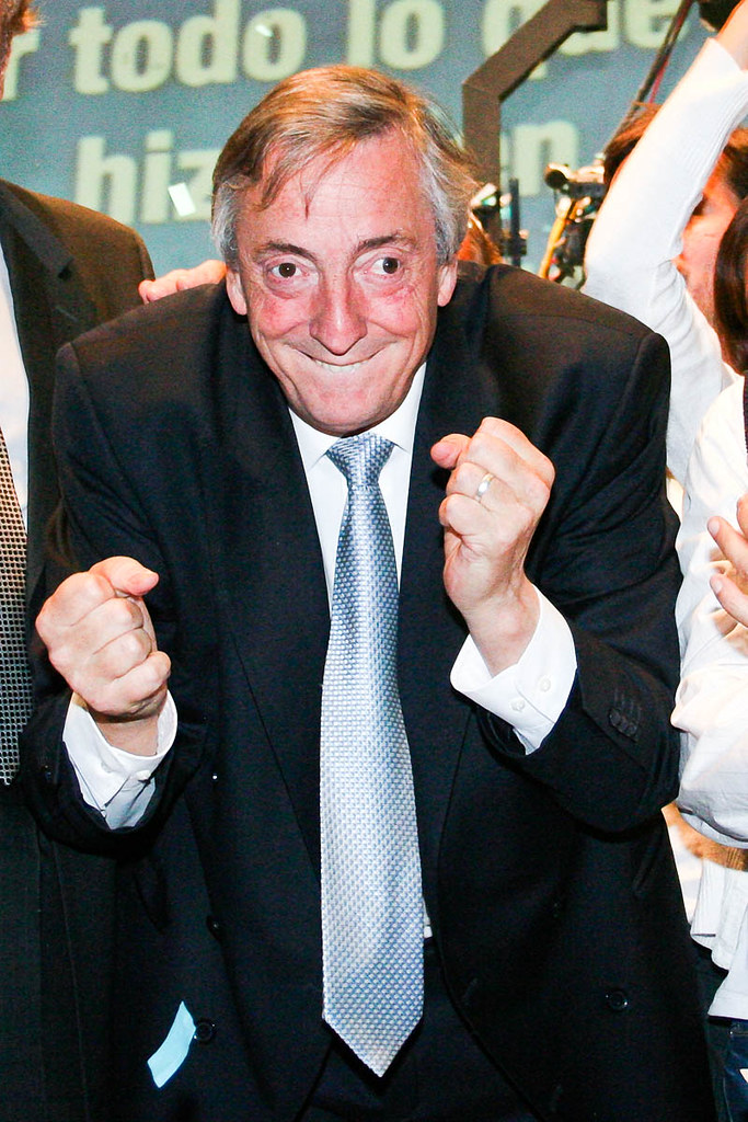 Estanislao Santos fotógrafo | Registro fotográfico: Néstor Kirchner en movilización en Argentina